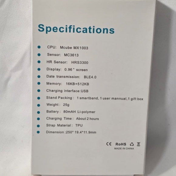 Green Wristband SmartWatch 115 Plus-Waterproof Fitness & Health Tracker - Picture 4 of 4